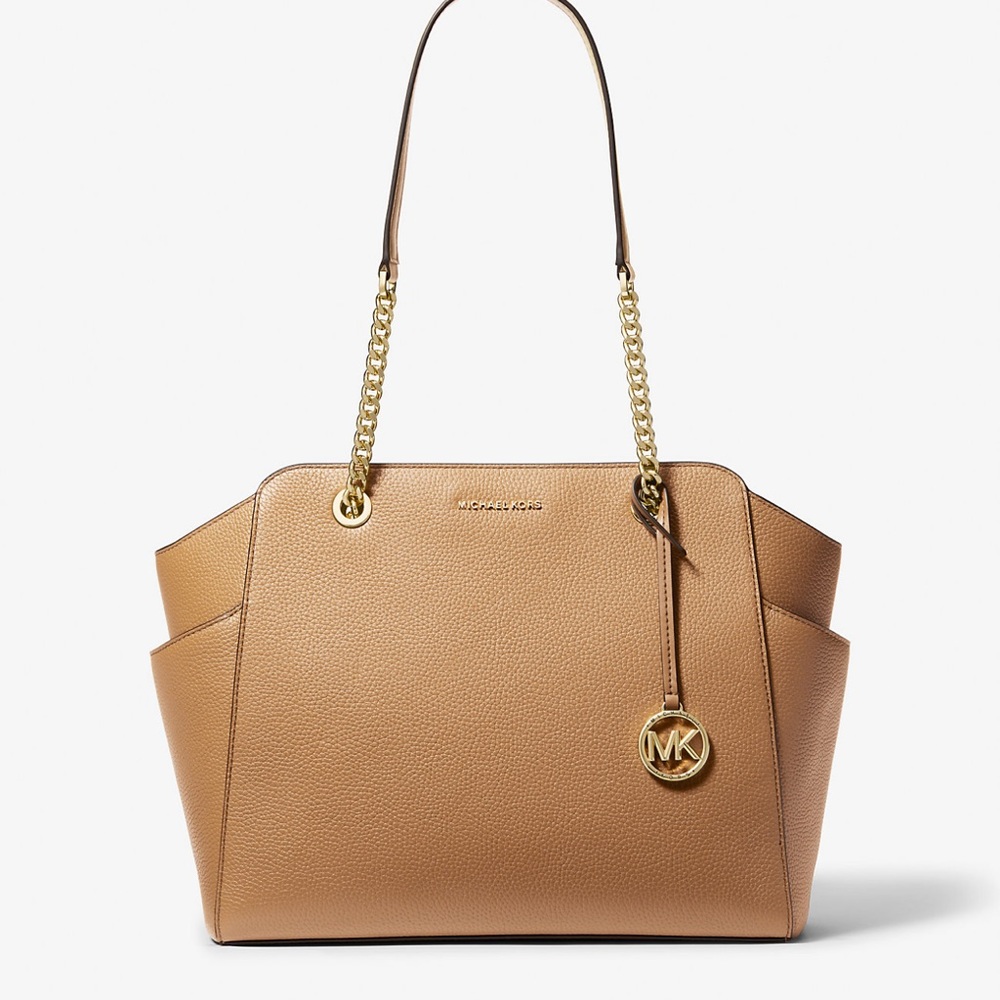 MICHAEL KORS Jacquelyn Medium Pebbled Leather Tote Bag